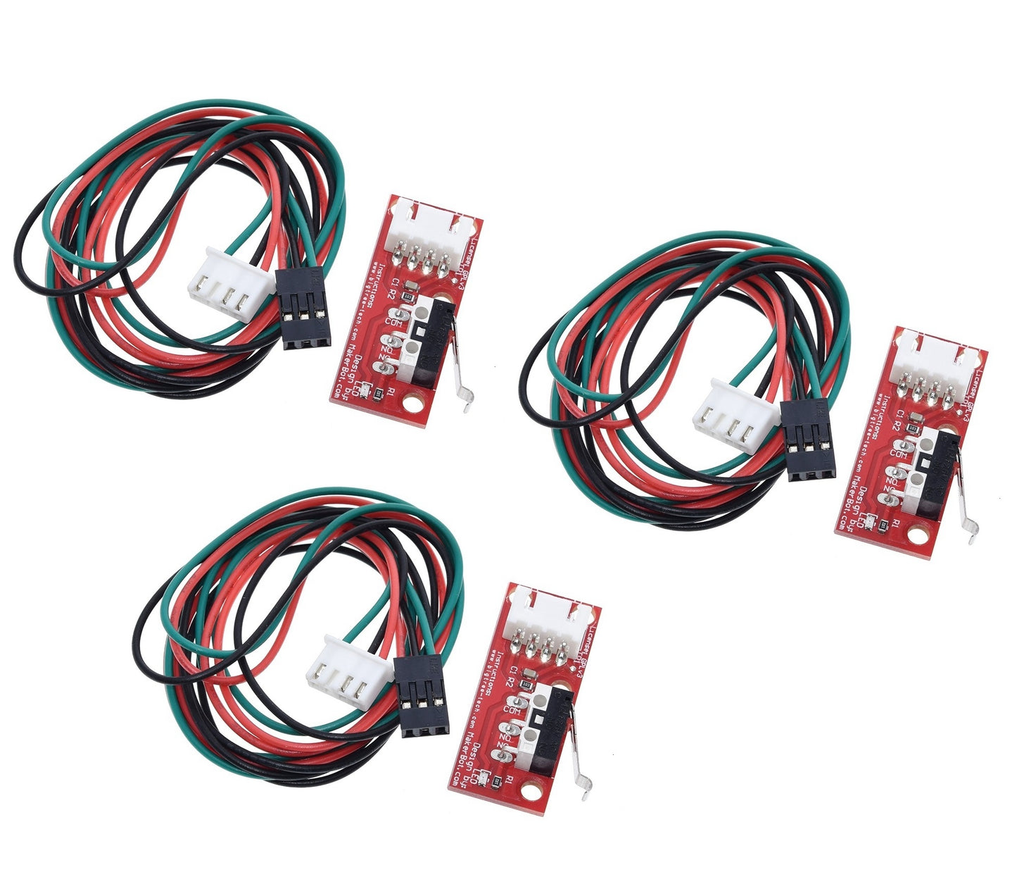 Endstop Mechanical Limit Switches with 3 Pin 70cm Cable (3 pack)