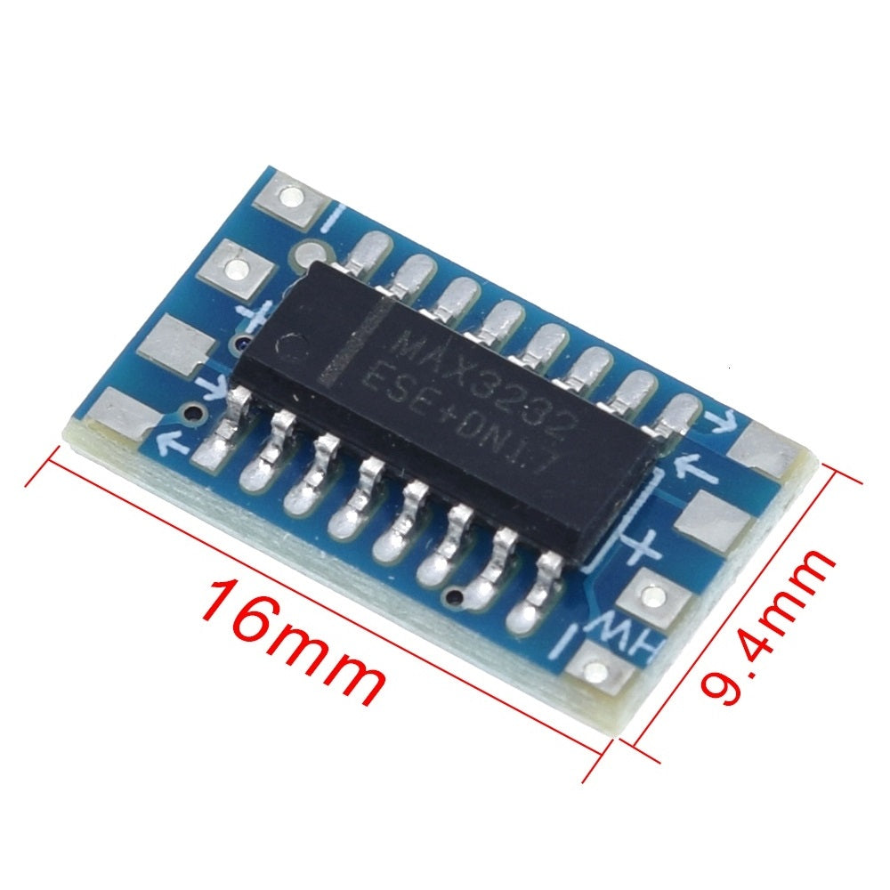 5pcs/lot mini RS232 MAX3232 Levels to TTL level converter board serial converter board