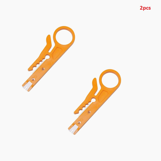 Mini Portable Wire Stripper Knife Crimper Pliers Multi-Tool (2 Pack)