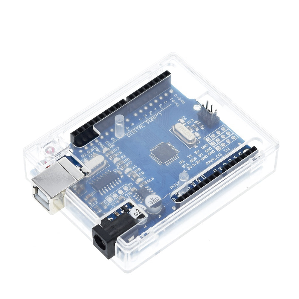 Uno R3 Case Enclosure Transparent Acrylic Box Clear Cover Compatible With Arduino