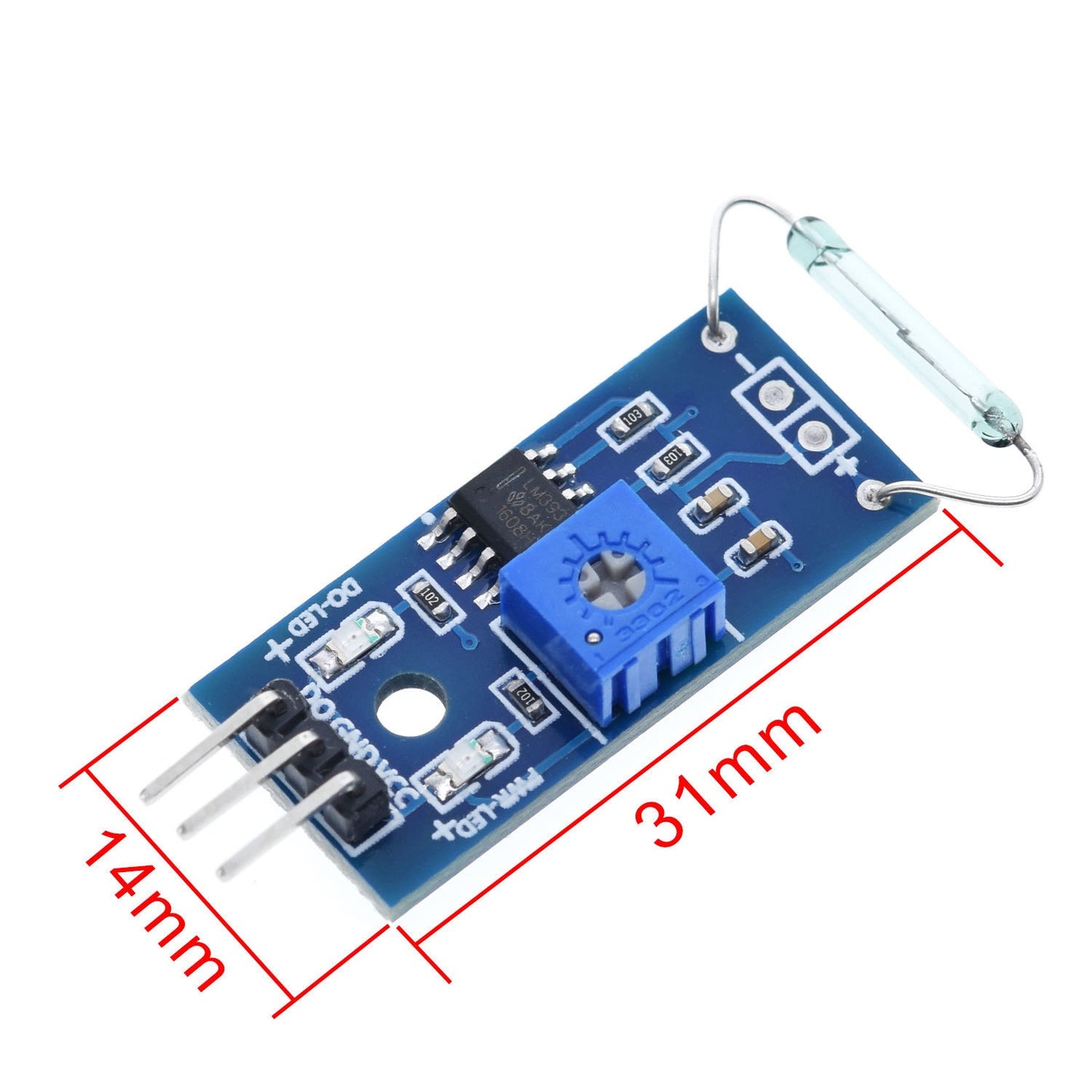 Reed Sensor Switch Module 3.3V-5V MagSwitch For Arduino