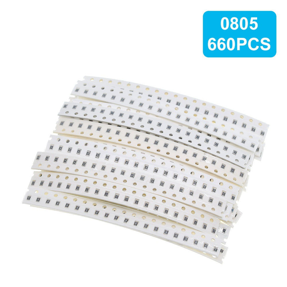 660pcs 0805 SMD Resistor Kit Assorted Kit 1ohm-1M ohm 1% 33values X 20pcs