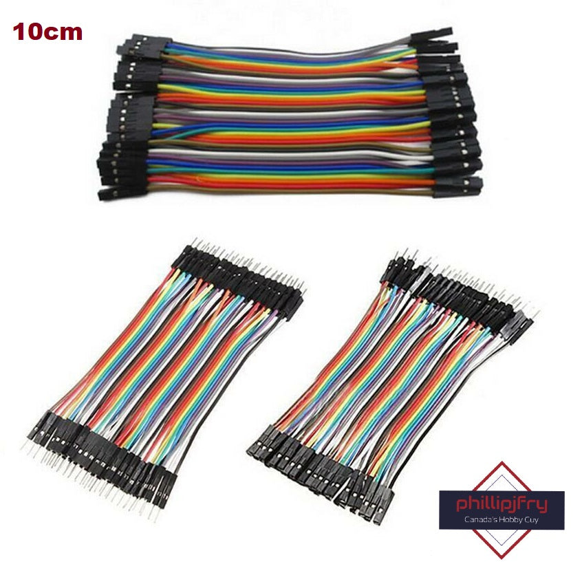 40-120pcs 10cm Dupont Wire Male/Male Male/Female Female/Female Cable