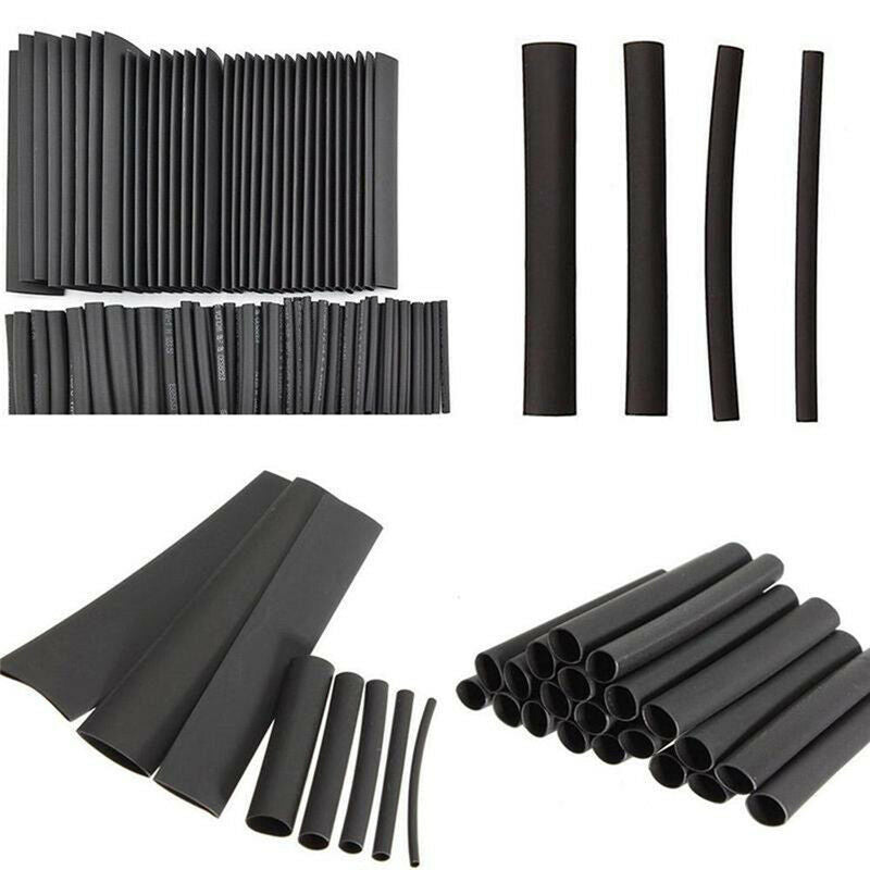 127Pcs Electrical Cable Heat Shrink Tube Tubing Wrap. 7 Size Assortment.