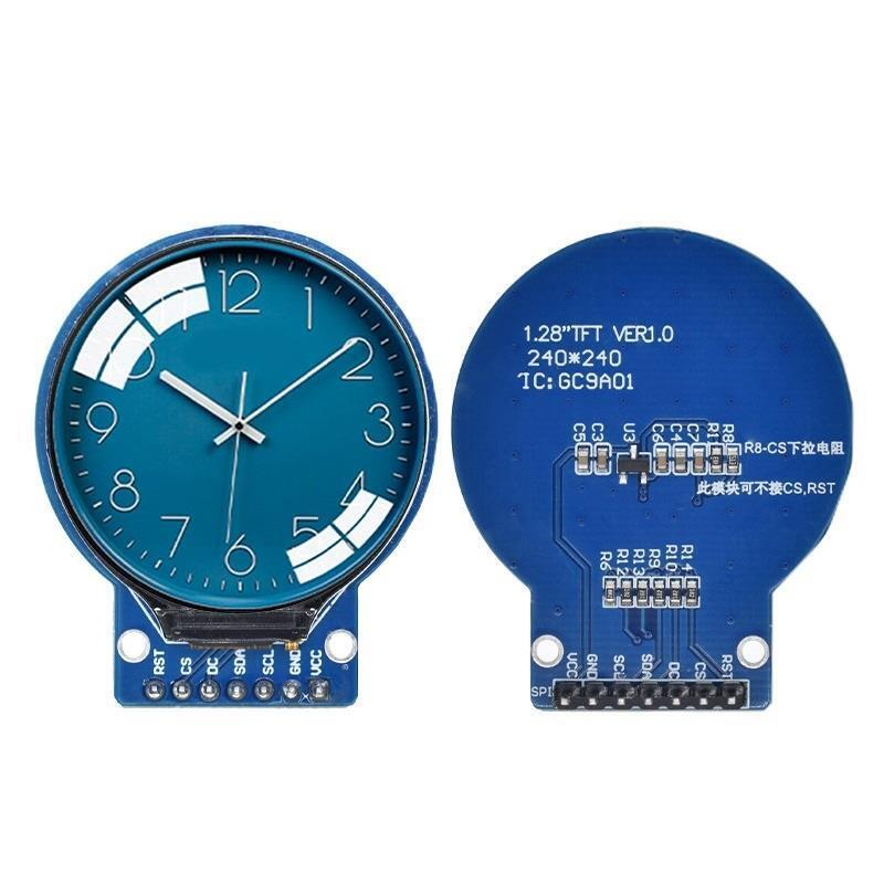 1.28" SPI IPS Full Color TFT LCD RGB Round Screen 240*240 GC9A01