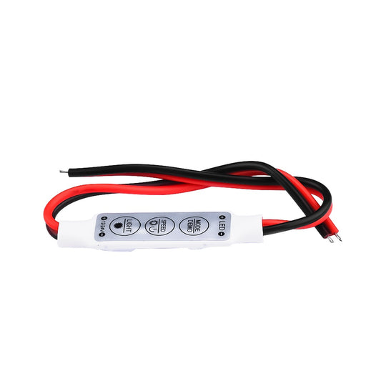 DC 12V 3 Keys Single Color LED Controller Brightness Dimmer Switch For 5050 3528 5630 Led Strip