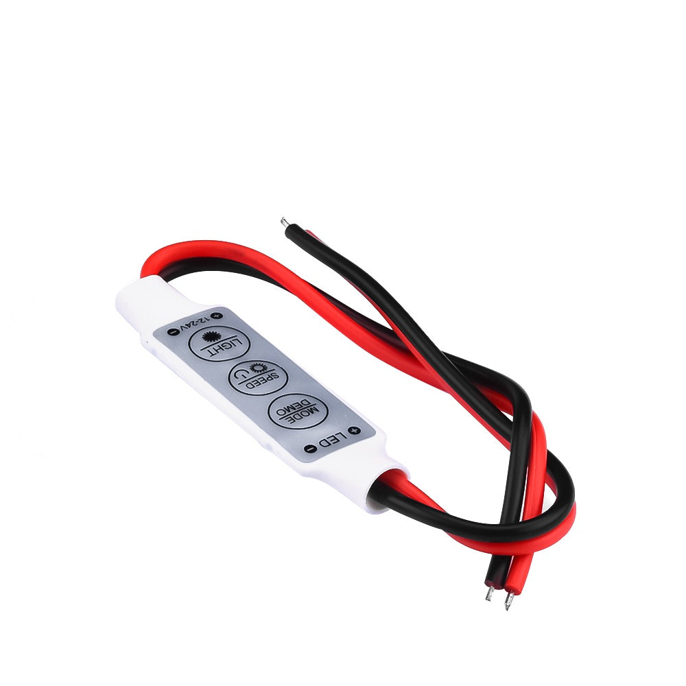 DC 12V 3 Keys Single Color LED Controller Brightness Dimmer Switch For 5050 3528 5630 Led Strip