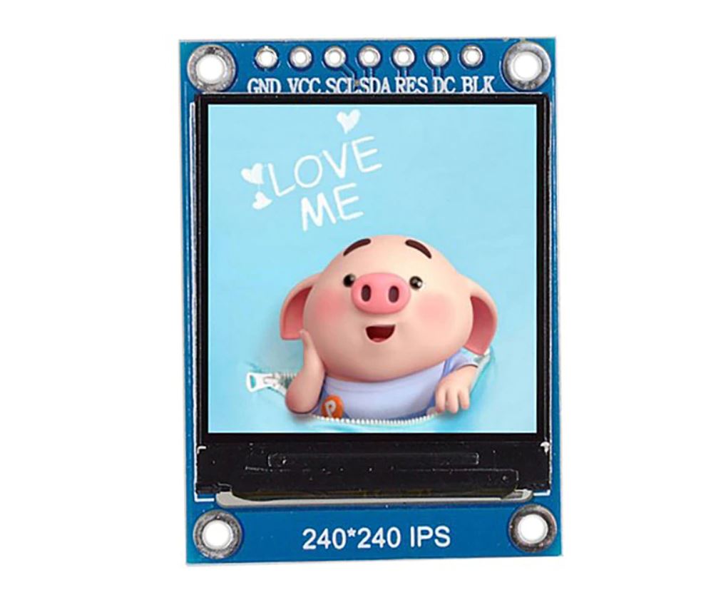 1.3 Inch IPS TFT ST7789 Driver IC 240 x 240 3.3V  SPI Arduino Raspberry PI.