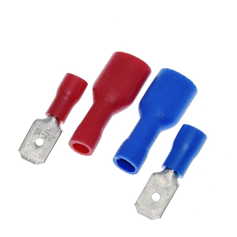 Spade Crimp Terminal Connector 6.3mm 14/16AWG Female/Male FDFD2-250 MDD2-250﻿ (10 Pairs)