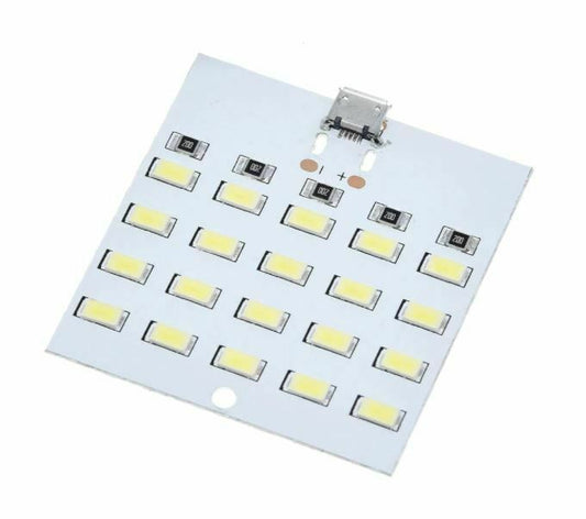 5730 SMD 5V 430mA~470mA White Mirco USB LED Lighting Panel 20 Lamp