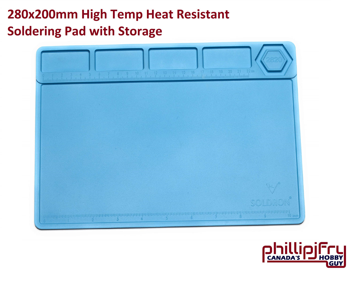 Soldering Mat 2820 Blue, Heat-Resistant Magnetic Holder for High-Temp Soldering