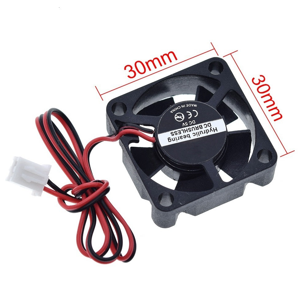 30x30x9mm Fan Active Cooling Fan for Electronics such as Raspberry Pi 2, 3D Printer etc..