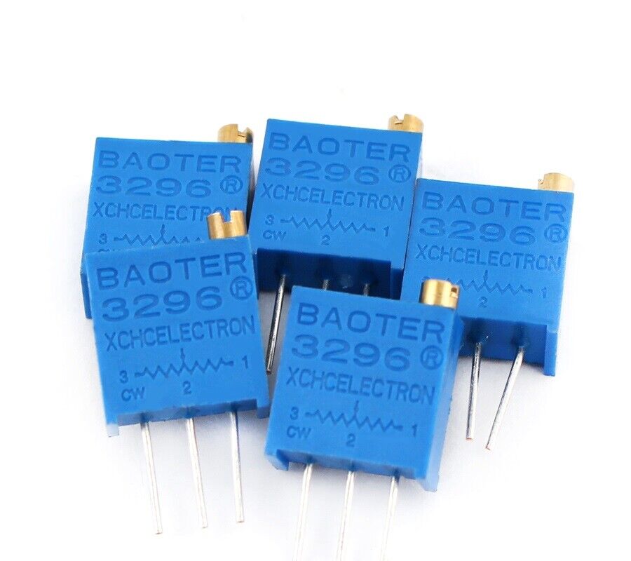 50pcs - 10 Value 3296W Multiturn Variable Resistor Trimmer Potentiometer Kit
