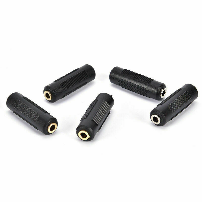 Stereo 3.5mm 1/8" Aux Female to Female Jack Audio Coupler