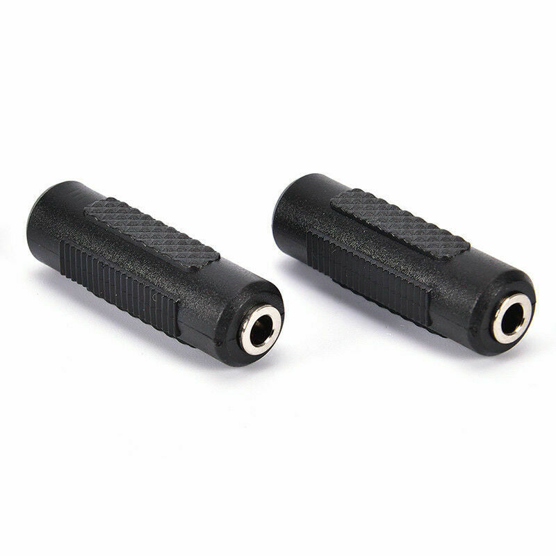 Stereo 3.5mm 1/8" Aux Female to Female Jack Audio Coupler