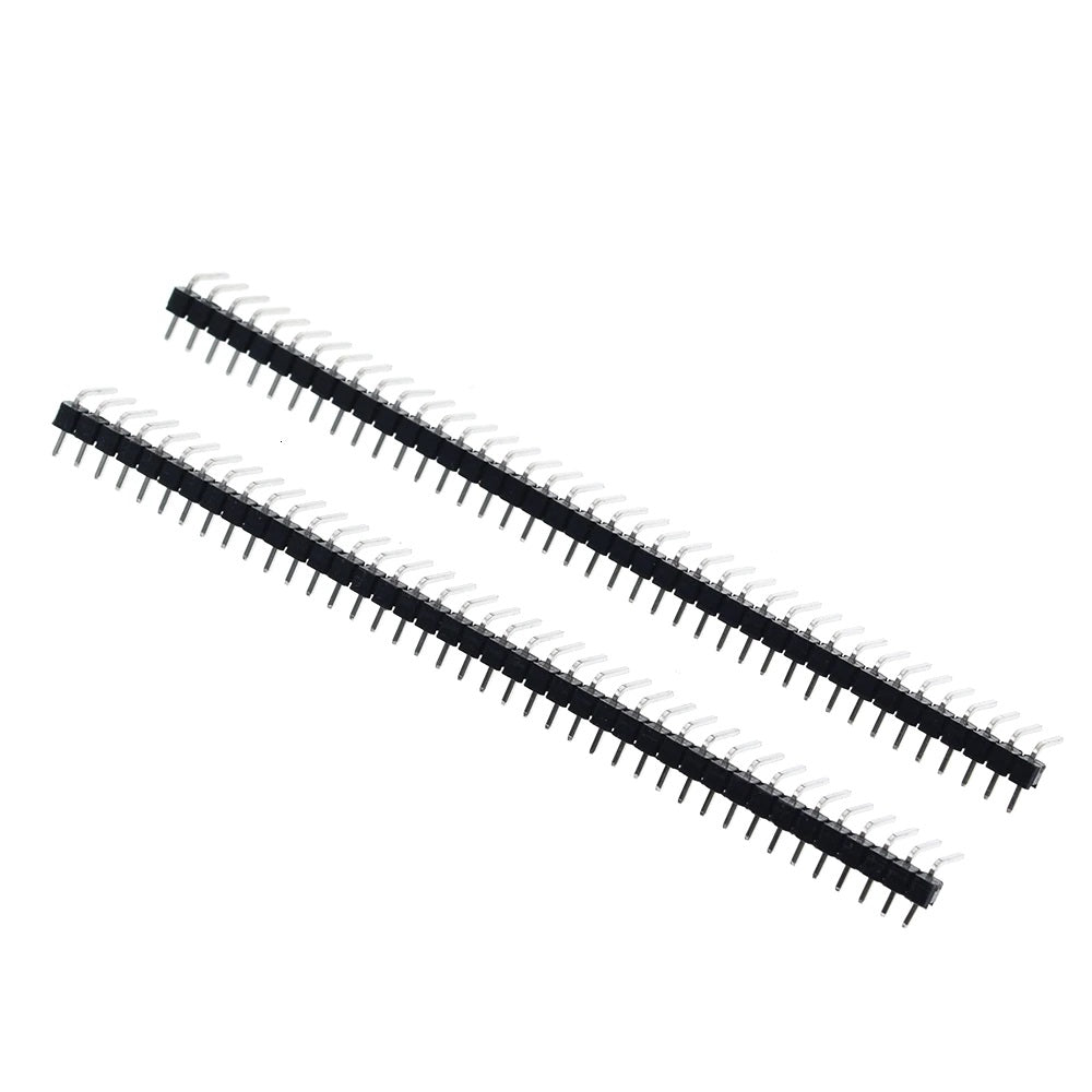 40Pin 1x40P Right Angle Single Row Pin Header Strip 2.54mm Pitch (10 pack)