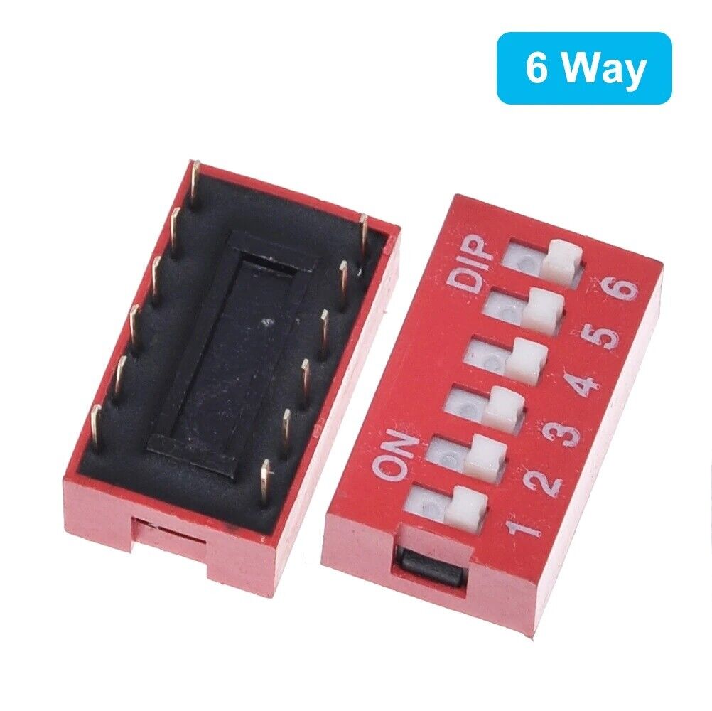 9 Types 45pcs DIP Switch Kit Toggle Switch Red Switches