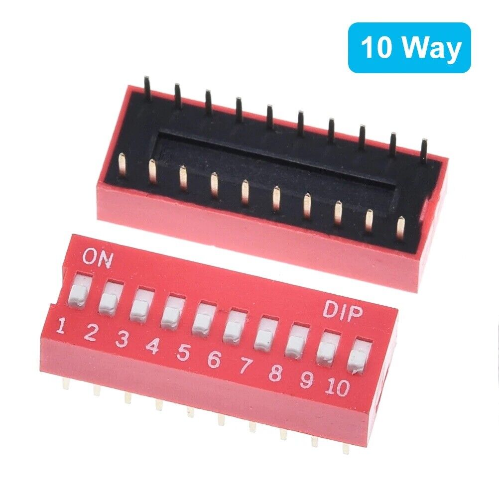 9 Types 45pcs DIP Switch Kit Toggle Switch Red Switches