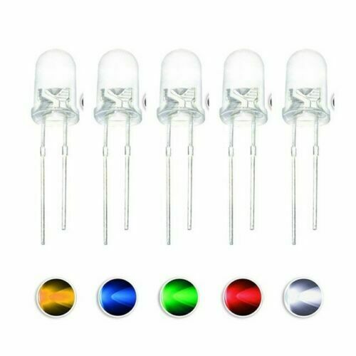 5mm Round Water Clear LED Diodes Light Kit. (100 pack)