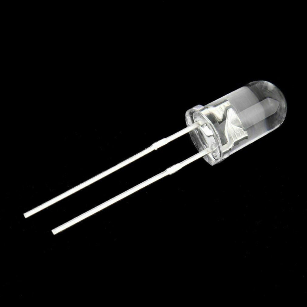 5mm Round Water Clear LED Diodes Light Kit. (100 pack)