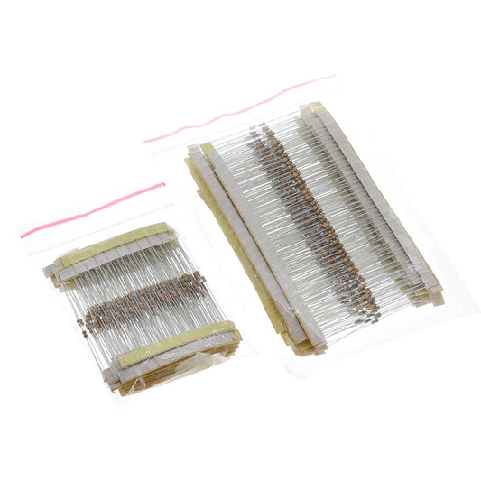 600pcs/set 30 Kinds 1/6W Resistance 5% Carbon Film Resistor Kit 10Ω - 1M Ω