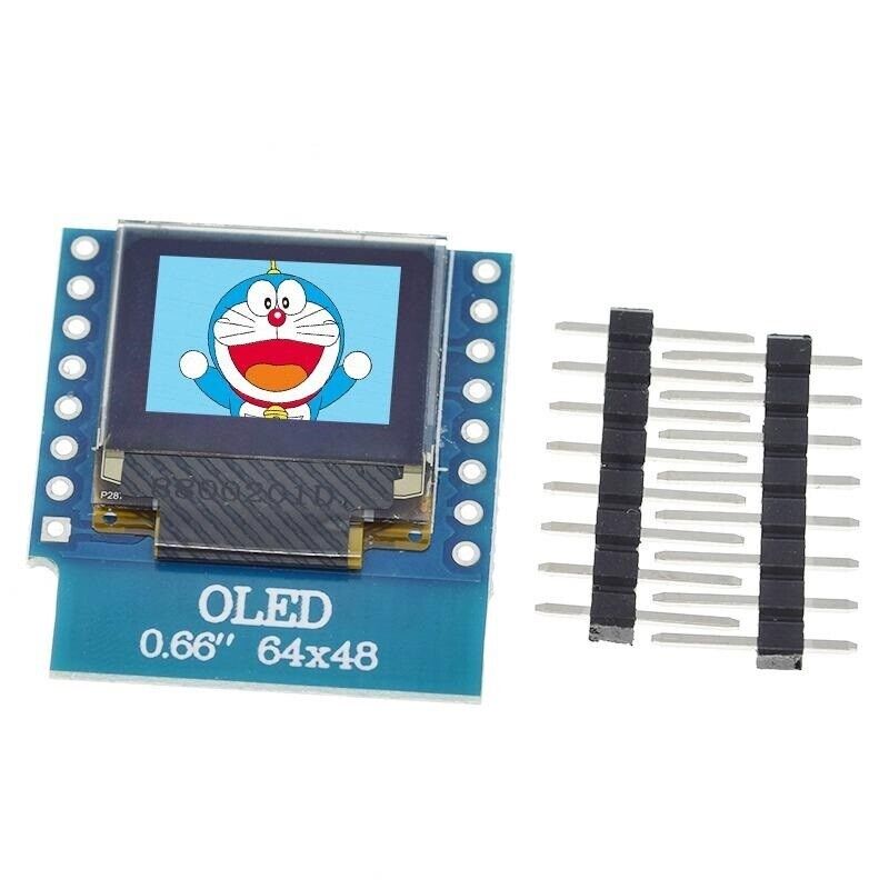 OLED Display Module LCD Screen IIC I2C 0.66 Inch For WEMOS D1 MINI ESP32 Arduino