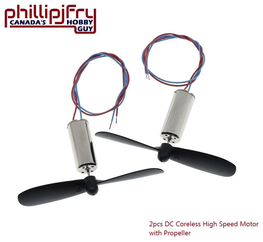 DC 3.7-4.2V 7*16mm Micro Coreless High Speed Motor With Propellers