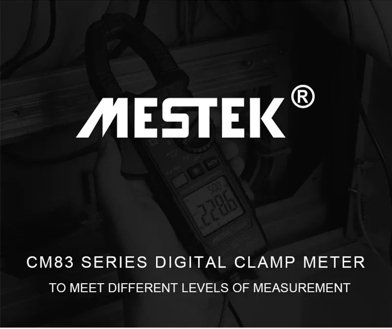 MESTEK 600A  DIgital Clamp Meter AC/DC  True RMS Auto Range VFD Capacitance NCV