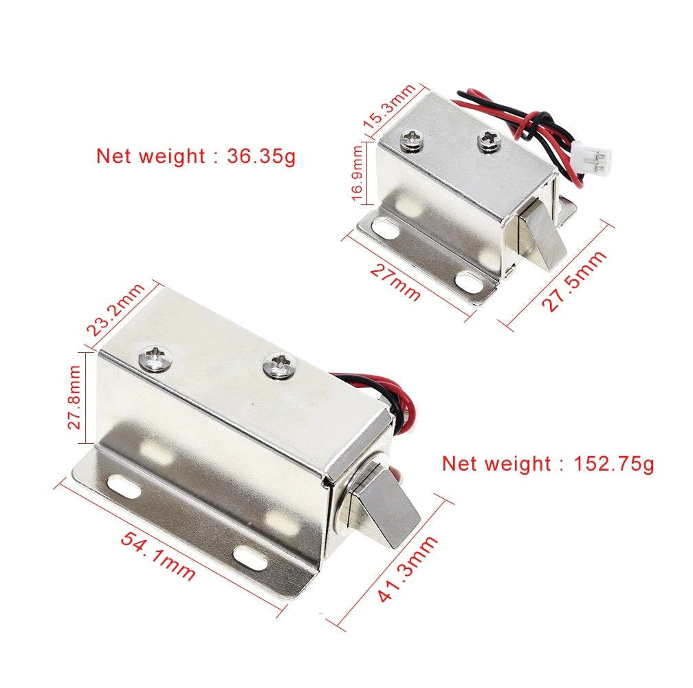 DC12V 0.35A/0.6A Small Electromagnetic mini bolt solenoid for lock drawer cabinet