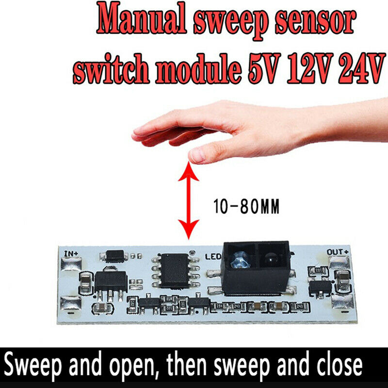 XK-GK-4010A Hand Sweep Switch Module 5V-24V Short Distance IR LED LC V2