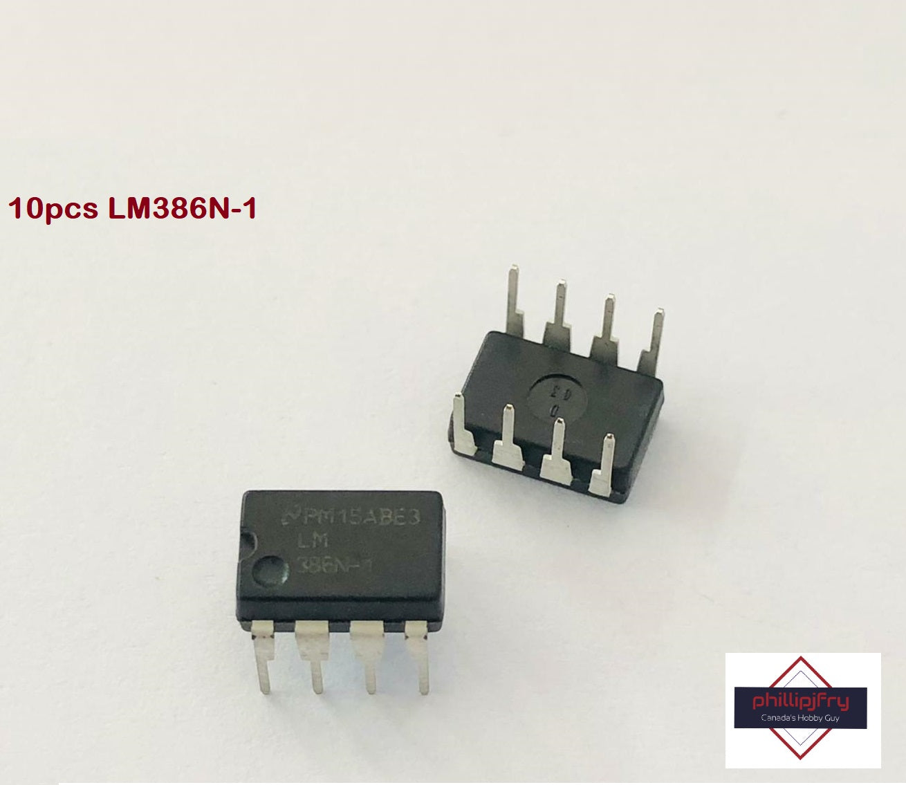 LM386 Low voltage audio amplifier DIP-8 IC. (10 pack)