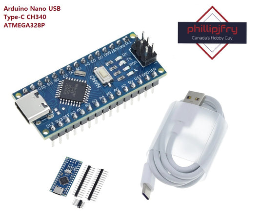 Nano V3.0 Compatible USB Type-C ATmega328P 16MHz 5V Micro-Controller CH340 Board