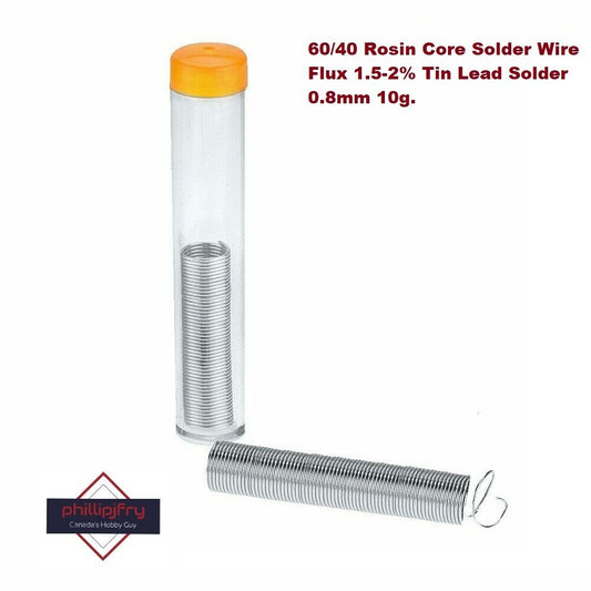 60/40 Rosin Core Solder Wire Flux 1.5-2% Tin Lead Solder 0.8mm 10g