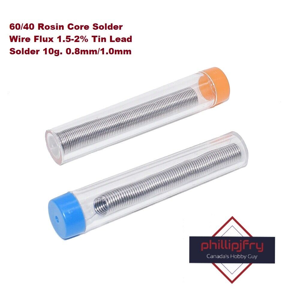 60/40 Rosin Core Solder Wire Flux 1.5-2% Tin Lead Solder 1mm 10g