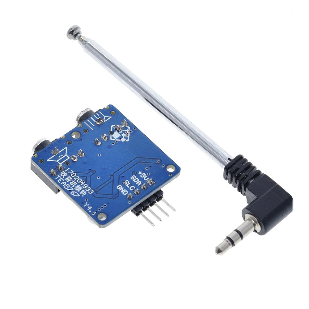 TEA5767 FM Stereo Radio Module for Arduino With Free Cable Antenna 76-108MHZ