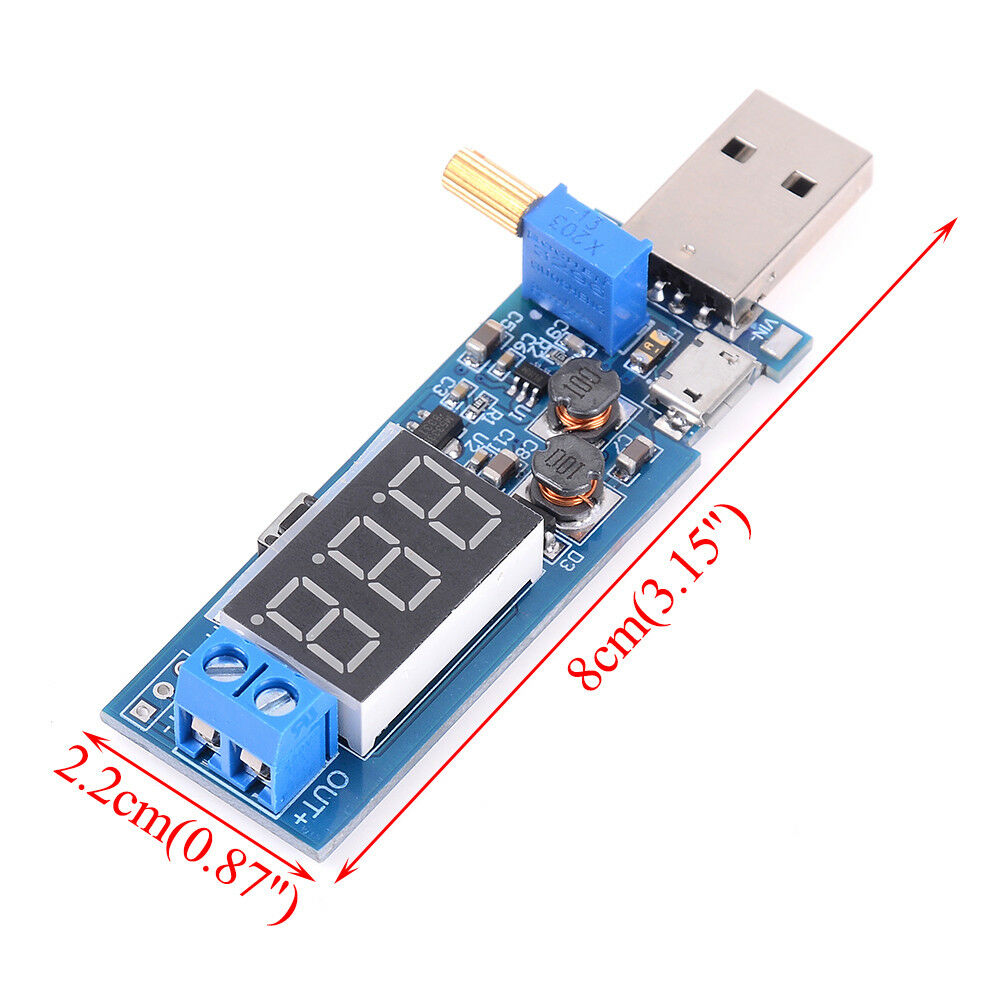 DC-DC 5V to 3.5V/12V USB Step UP / Down Power Supply Module Out DC 1.2V-24V