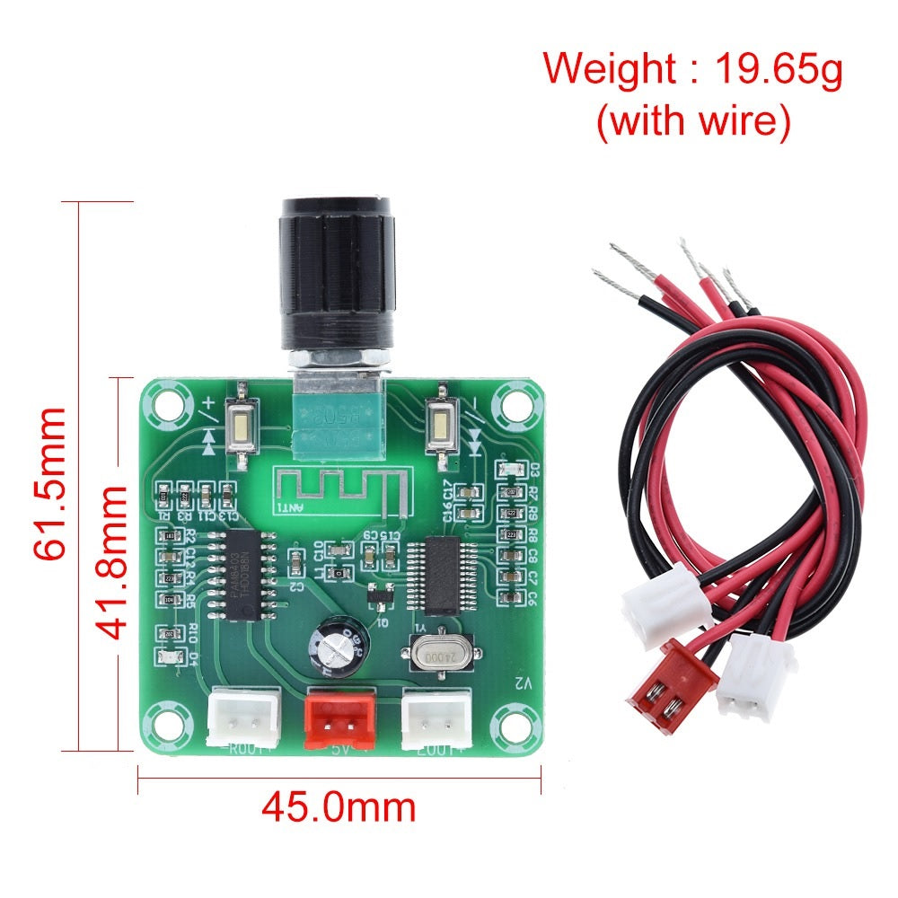 XH-A158 Bluetooth 5.0 power amplifier board pam8403 board 5W 2 Channel