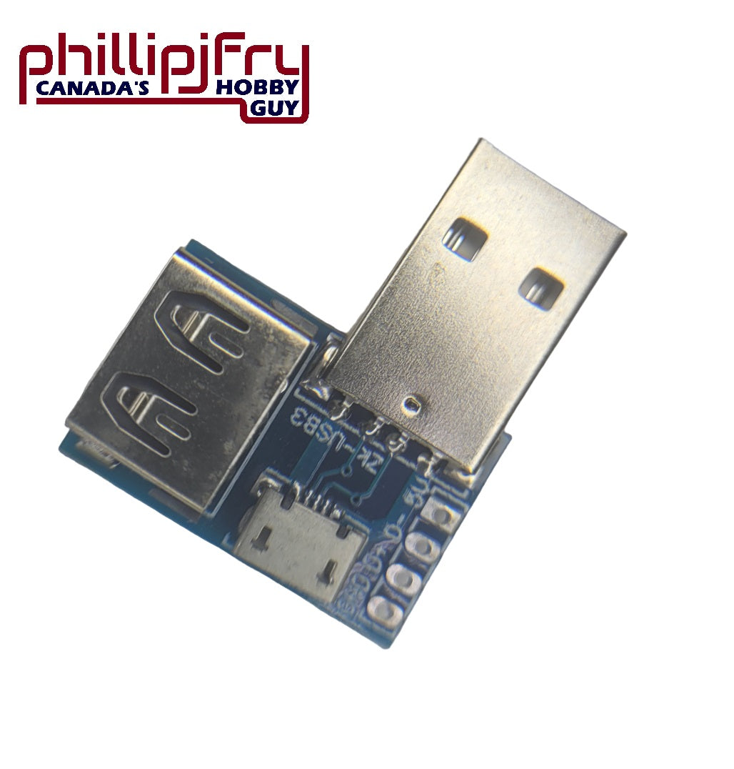 USB Male To Female To Micro USB Module Switchboard Head Adapter