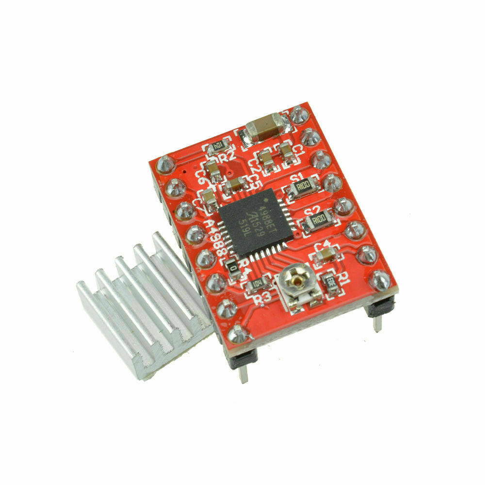 A4988 Stepper Motor Driver Module Red PCB