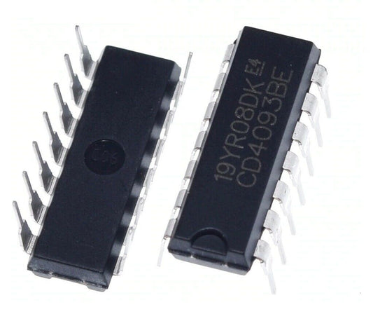 CD4093BE - Quad 2-In NAND Schmitt Trigger. (10 pack)