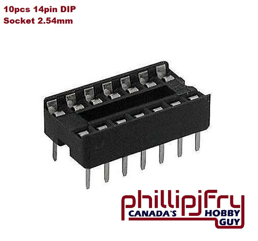 14 Pin DIP Solder Type IC Socket Adaptor (10 pack)