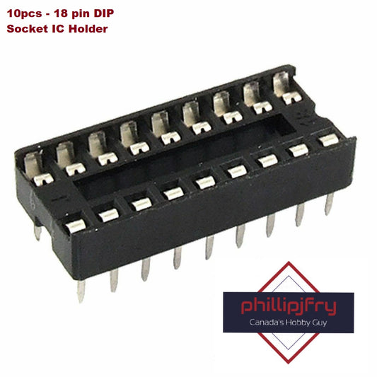 18 Pin DIP Solder Type IC Socket Adaptor (10 pack)