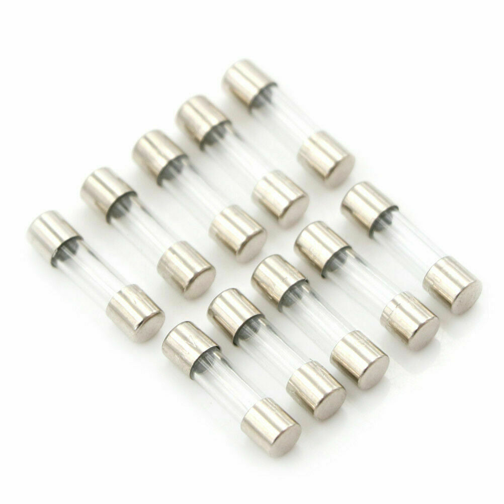 Glass Tube Fuse 5 x 20mm 17 Values 0.1A - 20A. F0.1A-F20A (10 pack)