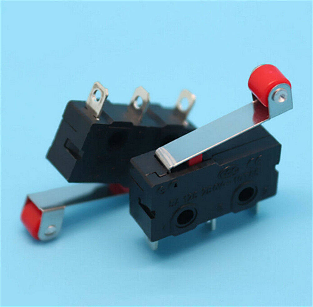KW12-3 Micro Roller Lever Arm Normally Open Close Limit Switch (10 pack)