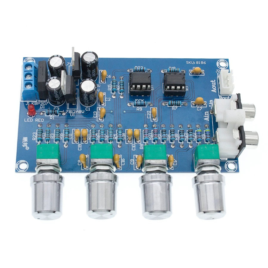 NE5532 Preamp Pre Amplifier 4-Channel Audio 12VAC 5W