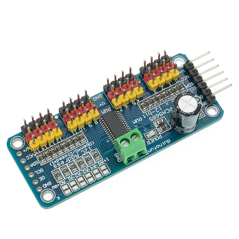 PCA9685 16 CH 12-bit PWM Servo Shield Motor Driver I2C Module