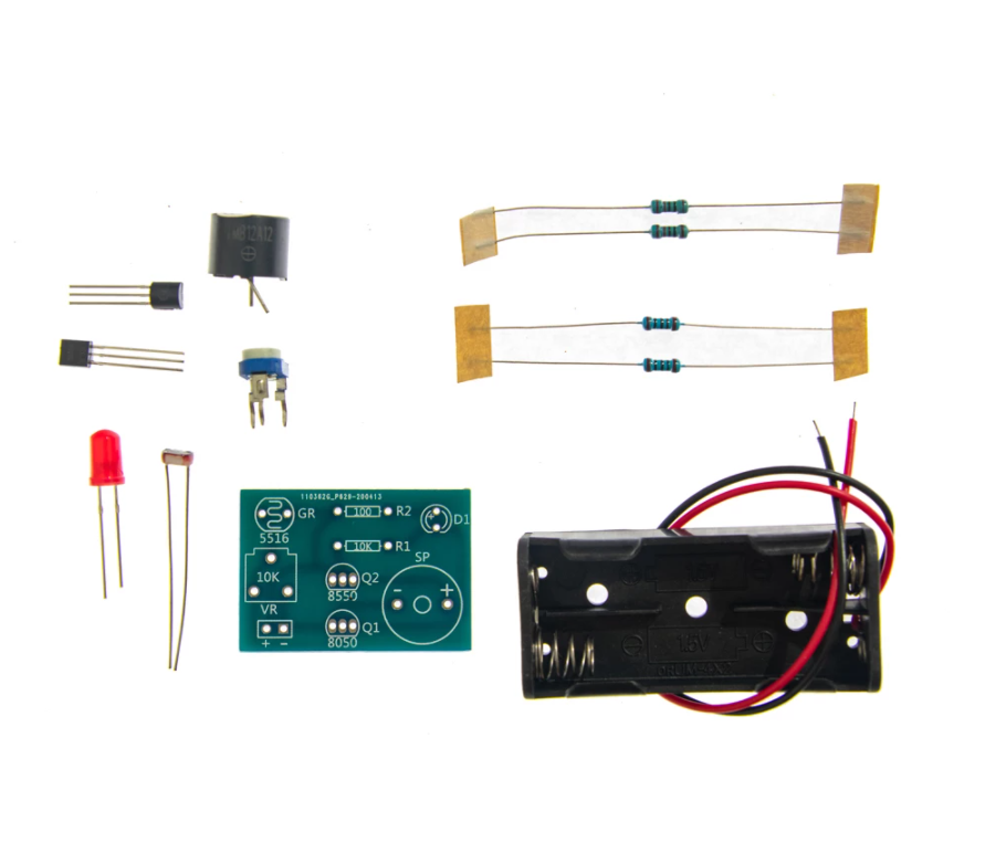 Photosensitive Sound and Light Alarm Electronics DIY Kit.