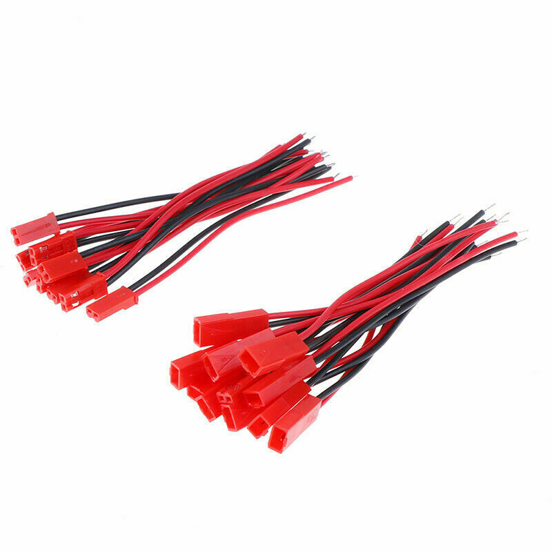 JST RCY Plug 2pin 10cm Connector Cable Female+Male RC (10 pairs)