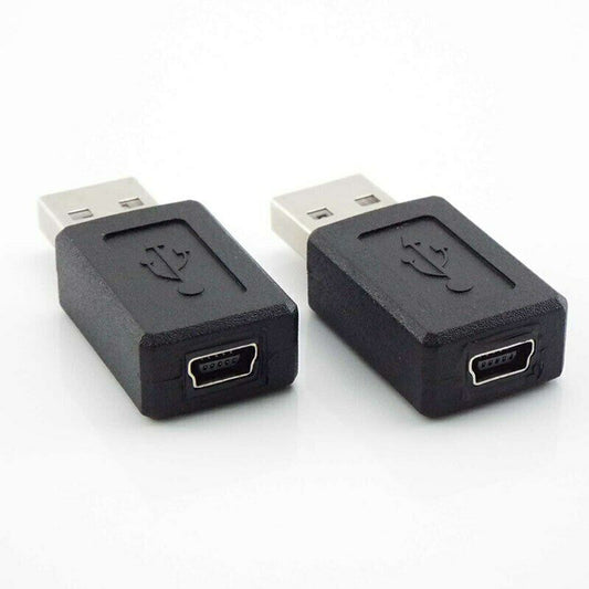 USB2.0 A Type Male to Mini USB Type B Female (2 pack)