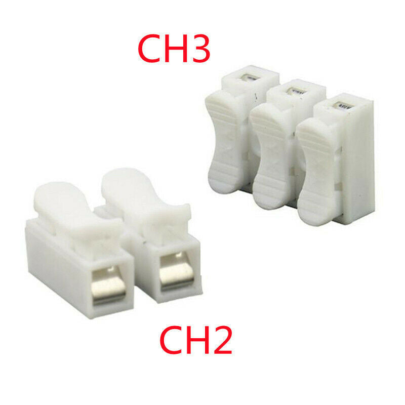 CH2 CH3 Self Locking Electrical Cable Connectors Quick Splice (10 pack)